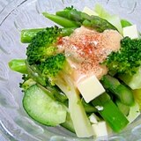 アスパラとブロッコリーの温野菜サラダ☆